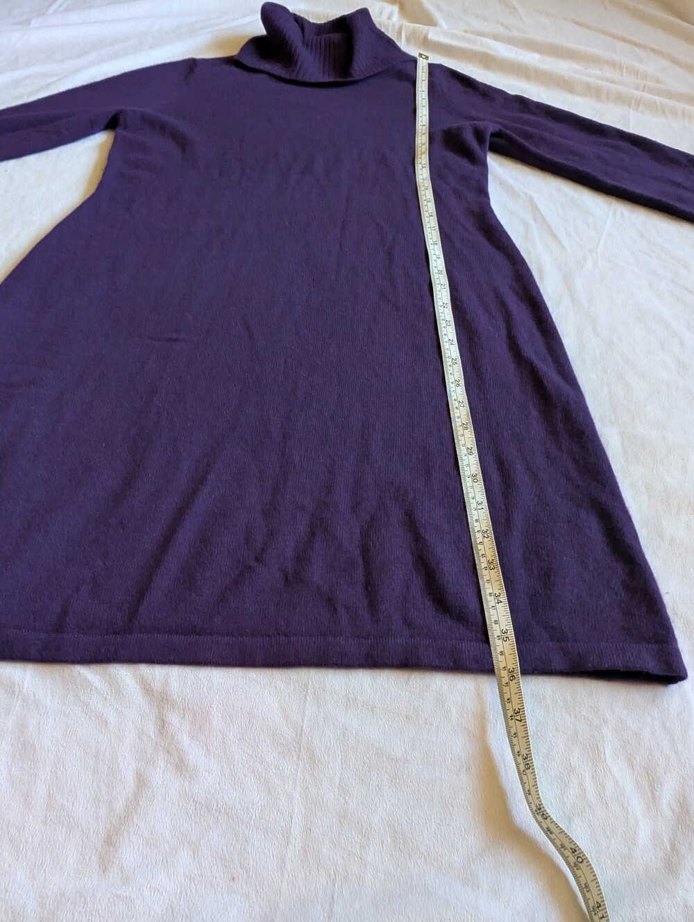 NWT Lusso Cashmere Turtleneck Midi Dress size Large - Picture 9 of 11